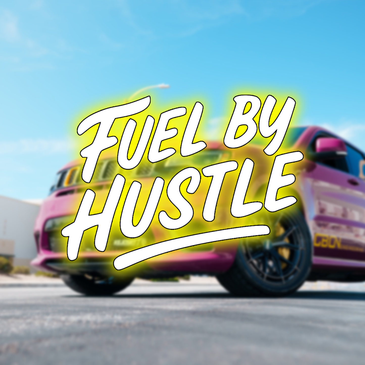 Fuel by hustle sticker
