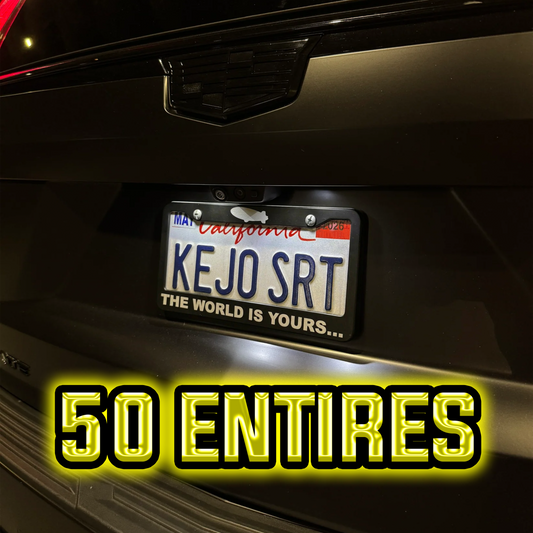 The world is yours… License plate frame