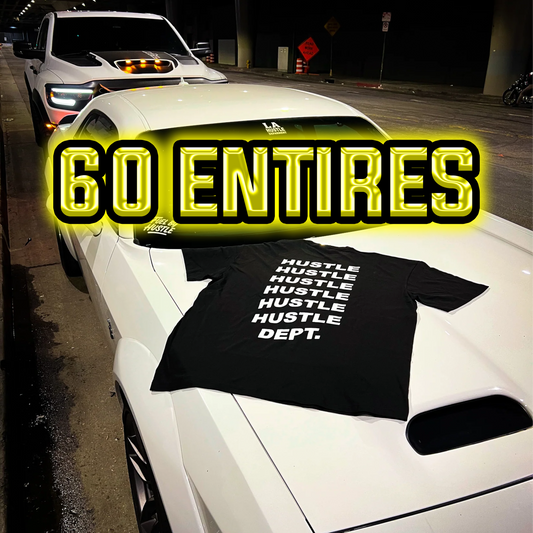 Hustle department shirt-60 entries 🎟️-